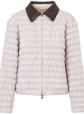 LANCY/朗姿26年冬季新款修身通勤排骨轻薄棉服显瘦收腰简约厚外套