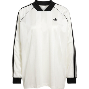 Adidas/阿迪达斯官方正品三叶草女士休闲亲肤透气长袖T恤KG3711