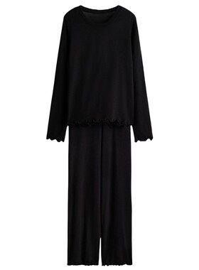 HM女装拉绒汗布睡衣套装1295408