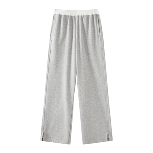 云上生活【0感垂垂裤】索罗娜直筒松紧腰休闲裤春秋运动裤女下装