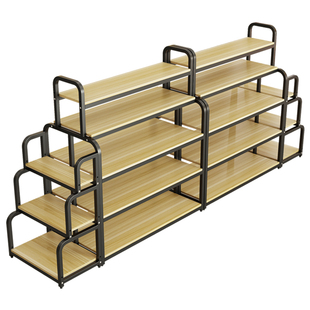 超市货架双面中岛架货柜展示架母婴店展台化妆品展示台鞋架置物架