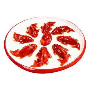 八方来财山楂鱼山楂糕锦鲤鱼型添加年年有鱼年货摆盘无官方旗舰店