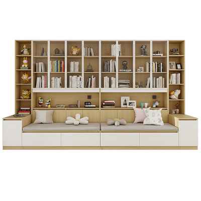 客厅卡座书柜一体墙沙发靠柜