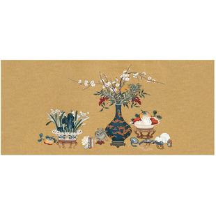 【2件9折】毛笔桌垫彩绘双面羊毛毡垫书法专用写毛笔字垫书画毛毡批发练字文房四宝套装毡子毛毡垫臂垫臂搁