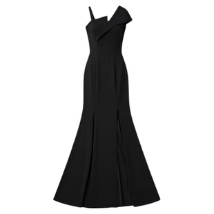 鱼尾晚礼服女新款高级感轻奢小众长款修身显瘦宴会法式吊带连衣裙