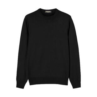 LoroPiana/诺悠翩雅男士针织衫婴儿羊绒纱线圆领罗纹设计新款