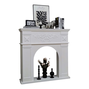 美式网红壁炉柜北欧风民宿装饰柜直播背景柜客厅法式入户玄关柜