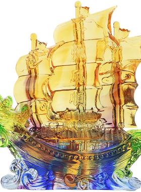 琉璃开业礼品新中式客厅龙船