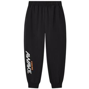 361°童装女童针织亲肤长裤2026春秋新款男女中大童户外运动裤子