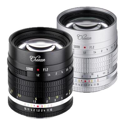 契卡50mm F1.2人像大光圈镜头适用尼康Z富士X索尼E佳能RF M M4/3