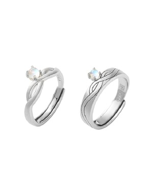 南风歌原创戒指纯银礼物情侣