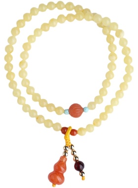 天然蜜蜡两圈手串手链