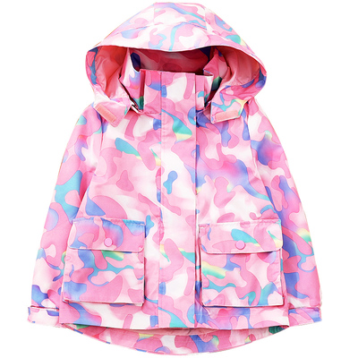 女童外套秋冬三合一摇粒绒冲锋衣