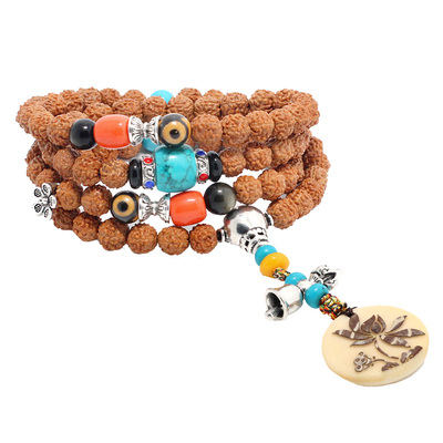 长款108颗吊坠百搭小金刚菩提子