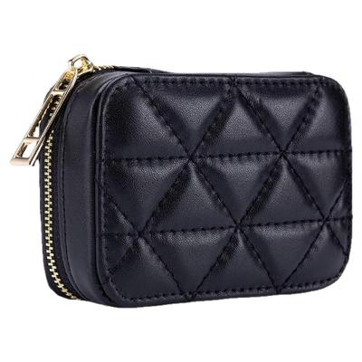 真皮质感口红包迷你小包女随身便携带镜子网红ins手拿收纳化妆包