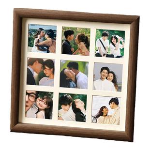 九宫格相框摆台洗照片做成定制diy拼图情侣拍立得打印纪念册挂墙