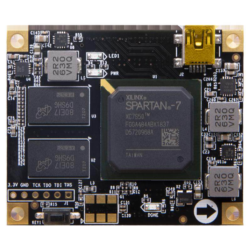 ALINX黑金XILINX FPGA核心板SPARTAN7 DDR3 工业级XC7S50