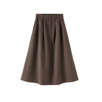 秋冬高级感毛呢百褶裙