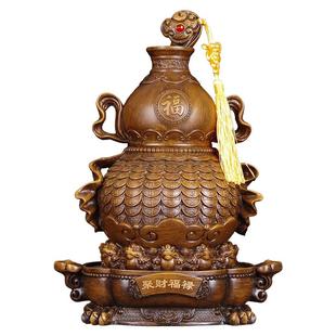 招财福禄存钱罐葫芦摆件添福纳财聚财福禄中式家居玄关床头装饰品