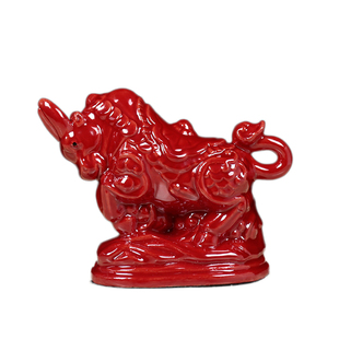 唐三彩陶瓷十二生肖鼠牛虎兔龙蛇马羊猴鸡狗猪摆件工艺品