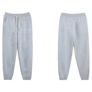 回力裤子男款秋冬运动2026新款宽松休闲男士长裤束脚加绒加厚卫裤