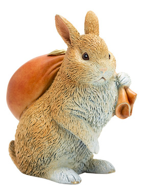 哇好讨喜的黄铜兔子！前兔似锦