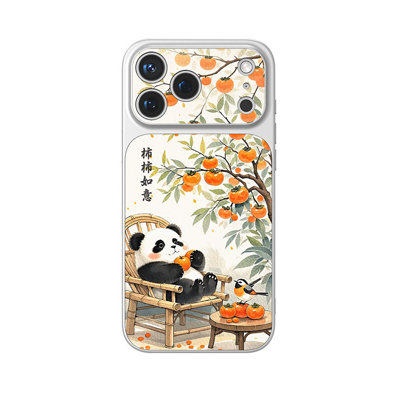适用苹果iPhone手机壳可爱熊猫