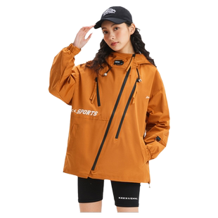 贵人鸟冲锋外套女秋冬款2025新款户外工装夹克情侣登山服男款上衣