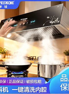半球中式抽油烟机大吸力壁挂油烟机厨房家用顶吸油烟机出租屋老式