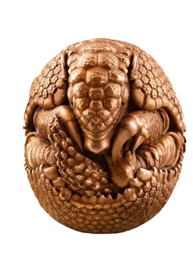 OGRM犰狳雕像青铜摆件书房送礼物