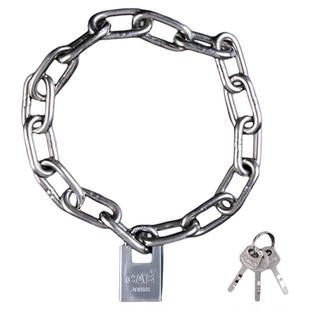 不锈钢防盗链条锁铁环铁锁链条防剪铁链锁门锁户外铁门挂锁狗笼锁