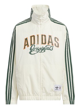 adidas阿迪达斯三叶草三条纹印花外套2026夏男大童梭织夹克KG3320