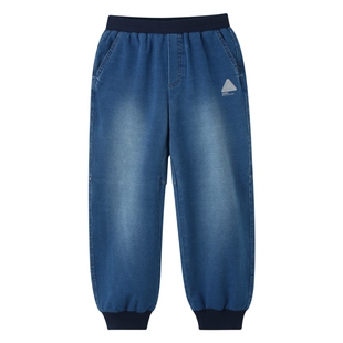 【商场同款】安奈儿童装男童牛仔裤2024新款秋时尚潮流AB436542