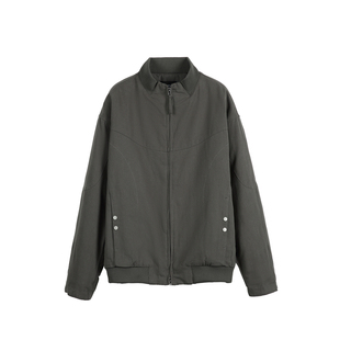 立领工装飞行夹克棉服男款冬季美式复古保暖加厚棉袄外套2025新款