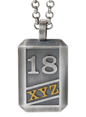 18周岁成人礼足银999贴金盾牌