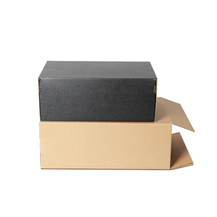 鞋盒加固纸箱批发扁平包装T快递半高一体式收纳打包箱字彩盒印刷