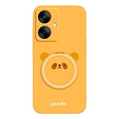 圆脸熊猫适用红米13C手机壳小米Redmi13R新款23124RN87C硅胶套全包防摔redmic带支架支点壳十三redmir男女5G