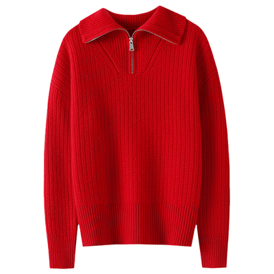 启超官方高端100%纯山羊绒衫