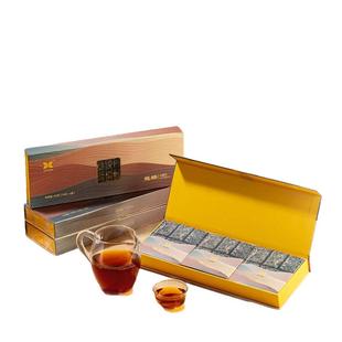 陕西西安特产金花茯茶非泾阳茯茶富硒伏茶小包装黑茶叶砖茶礼盒装