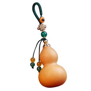 高档开口天然老葫芦汽车钥匙扣挂件饰绳链男女情侣创意礼物包吊坠