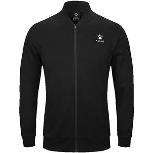 卡尔美外套男秋冬保暖加绒加厚夹克立领足球训练服棒球衫运动上衣