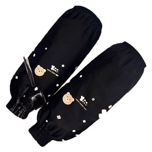 秋冬可爱卡通加长罗口防水护袖套成人男女厨房耐脏防油污手套袖头