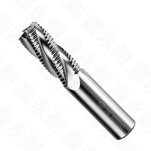 伊海4刃白钢粗皮铣刀高速钢加长超硬动态铣暴力开粗波刃波纹铣刀