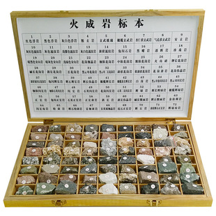 地质队亲采216种三大类岩石标本沉积变质岩浆岩教学展示终身质保