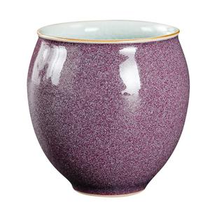 容山堂固德钧瓷窑变主人杯陶瓷茶杯开片可养品茗杯家用个人杯单杯