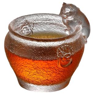 故宫御猫琉璃杯门海茶具高端喝茶杯子小茶杯女个人专用主人杯单杯