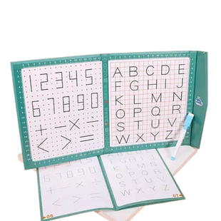 儿童早教控笔训练专注力连点仿画益智玩具幼儿园小学描红本七巧板