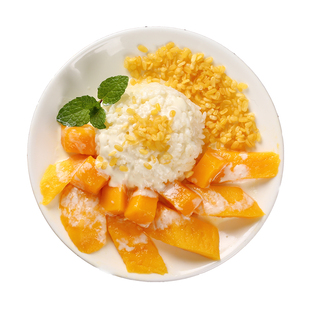 泰国芒果糯米饭套餐4人份6件套配泰国白糯米椰浆蒸布香兰叶全套