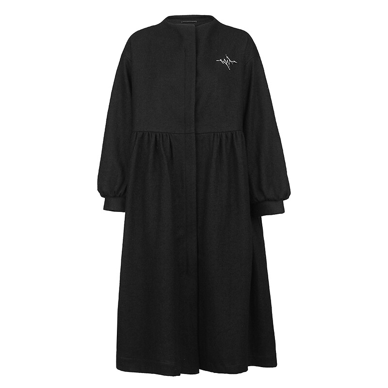 sdeer圣迪奥女装25年新品时尚立领胸针大衣式轻薄羽绒服S25482408