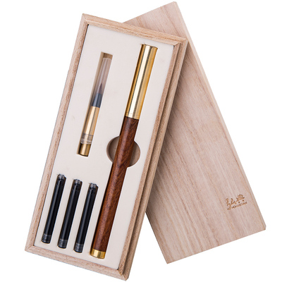 便携礼盒装橡木定制刻字秀丽笔